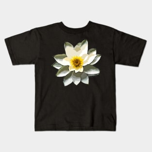 White Lotus Art Kids T-Shirt